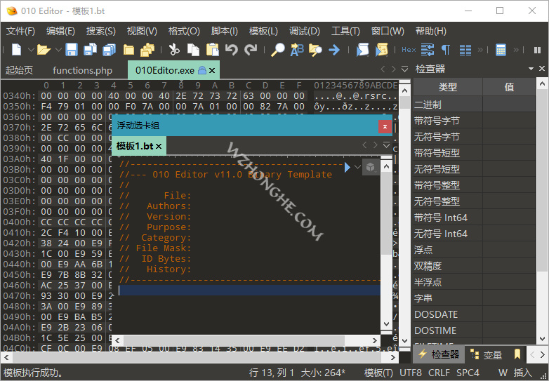 SweetScape 010 Editor编辑器 - 无中和wzhonghe.com -2