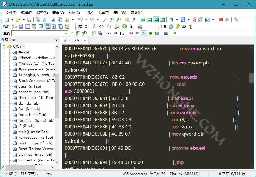 EmuraSoft_EmEditor - 无中和wzhonghe.com