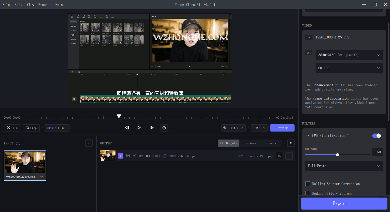 Topaz Video AI破解版(视频修复软件) - 无中和wzhonghe.com -2