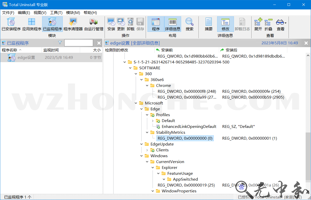 Total Uninstall专业版v - 无中和wzhonghe.com -1