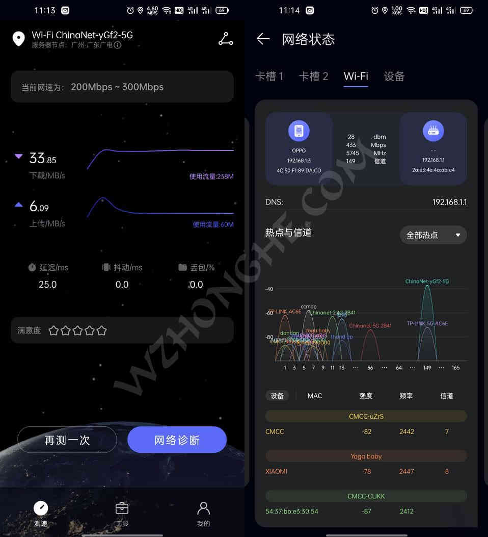 华为花瓣测速App - 无中和wzhonghe.com